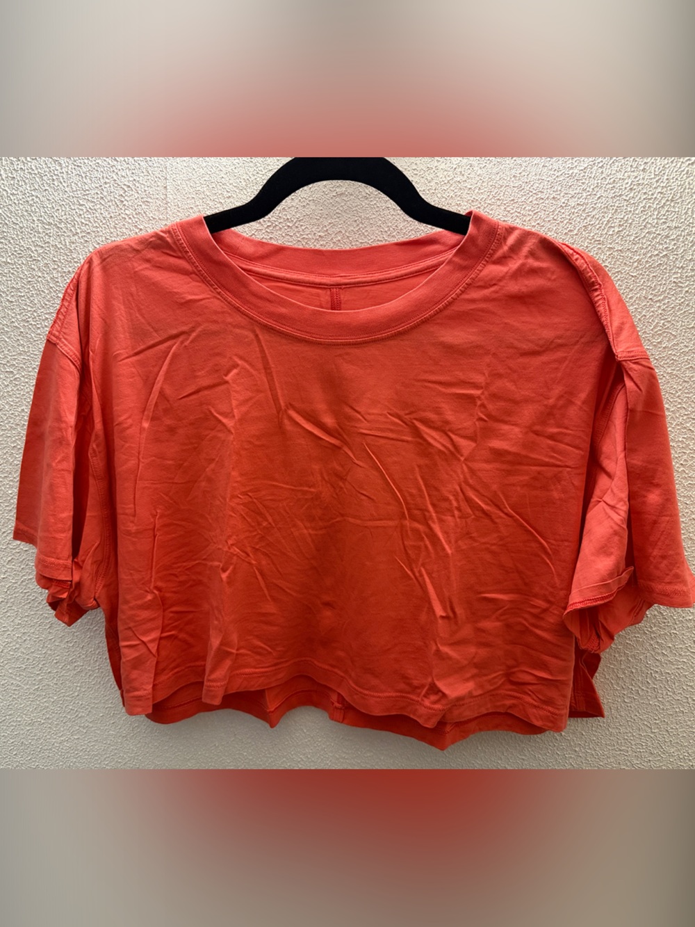 lululemon athletica Cropped Tee - Coral